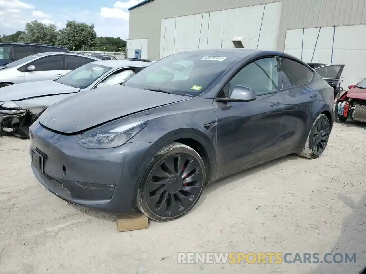 1 Photograph of a damaged car 7SAYGDEF1PF754073 TESLA MODEL Y 2023