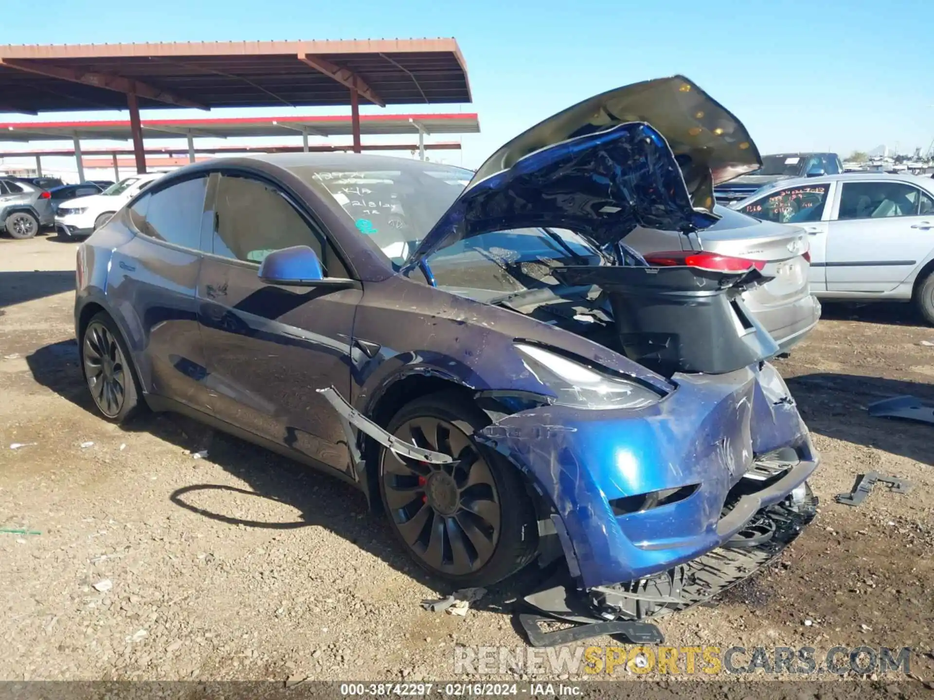 1 Photograph of a damaged car 7SAYGDEF1PF849006 TESLA MODEL Y 2023