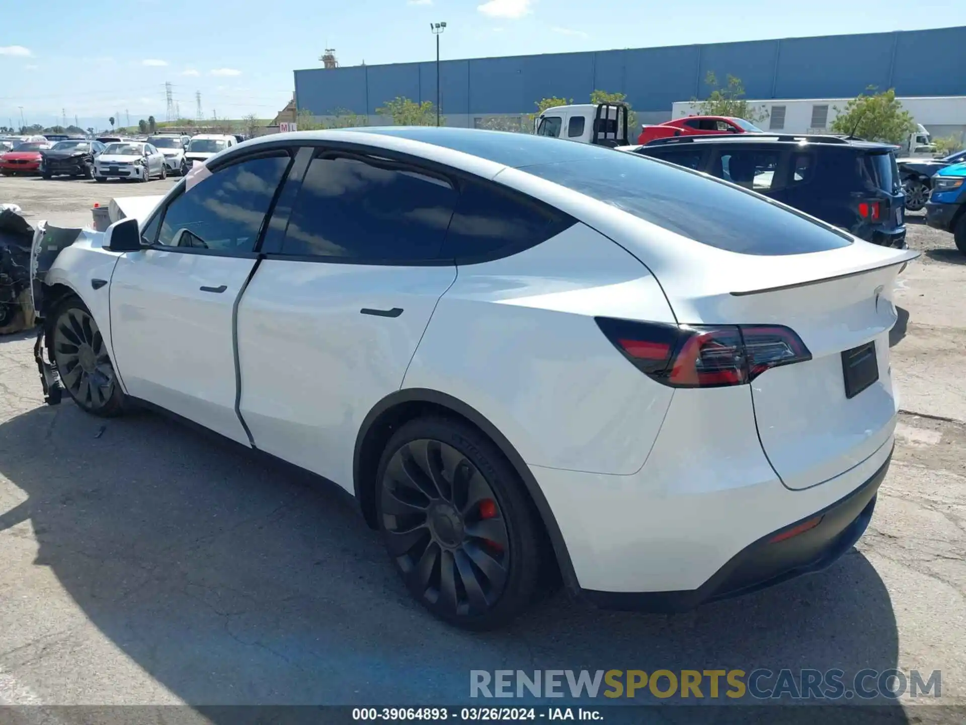 3 Фотография поврежденного автомобиля 7SAYGDEF2PF925395 TESLA MODEL Y 2023