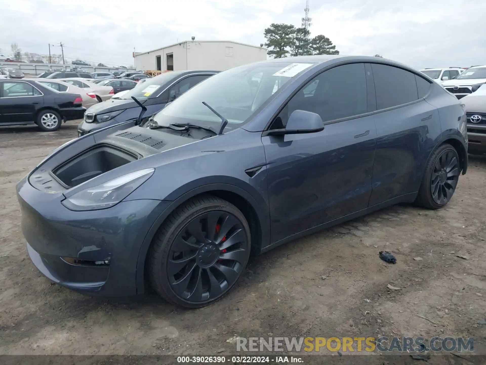 2 Фотография поврежденного автомобиля 7SAYGDEF3PF701214 TESLA MODEL Y 2023