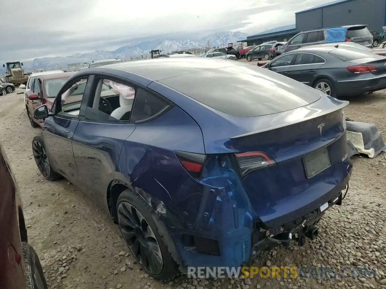 2 Photograph of a damaged car 7SAYGDEF4PF620528 TESLA MODEL Y 2023