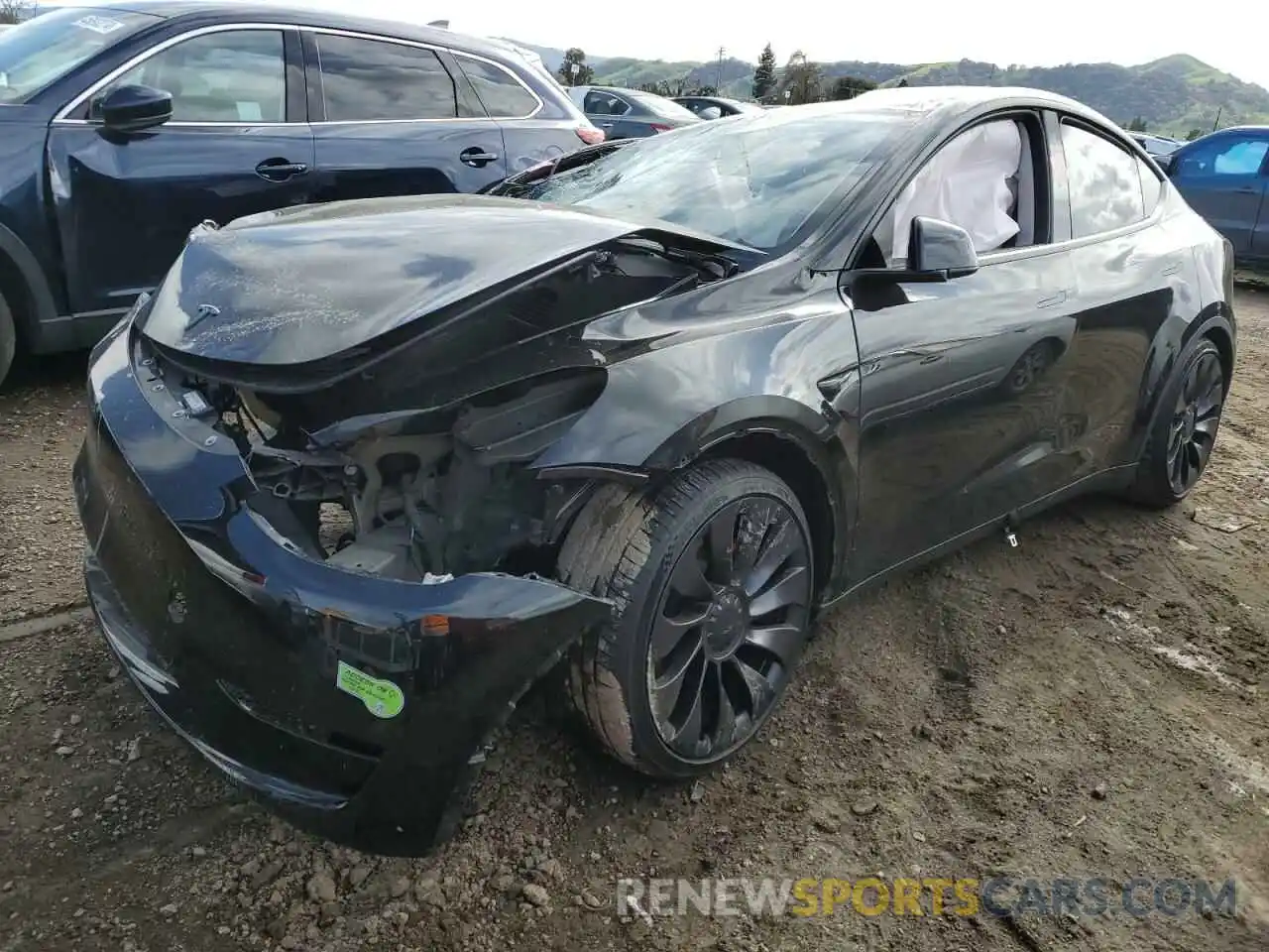 1 Photograph of a damaged car 7SAYGDEF5PF644949 TESLA MODEL Y 2023