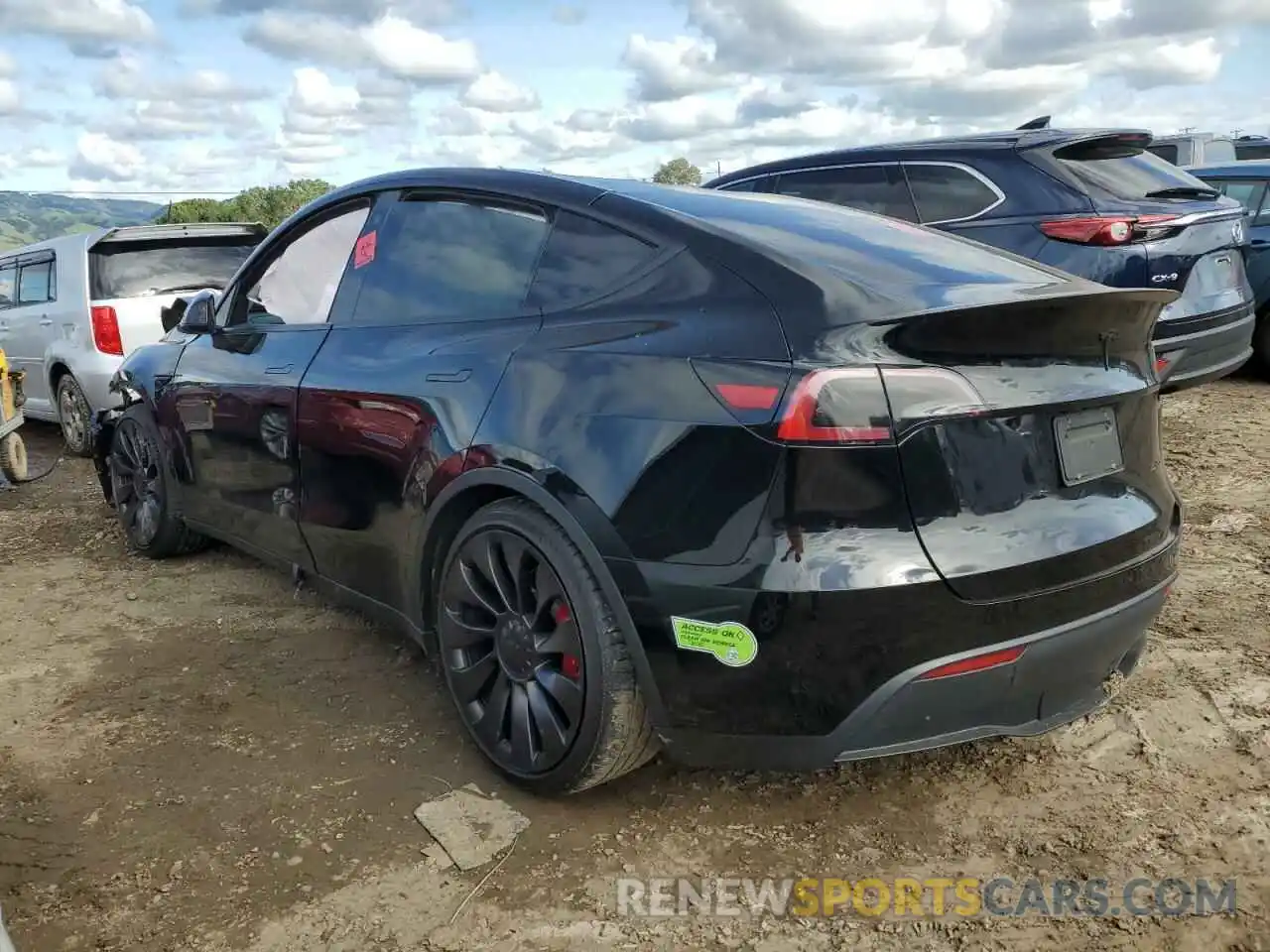 2 Photograph of a damaged car 7SAYGDEF5PF644949 TESLA MODEL Y 2023