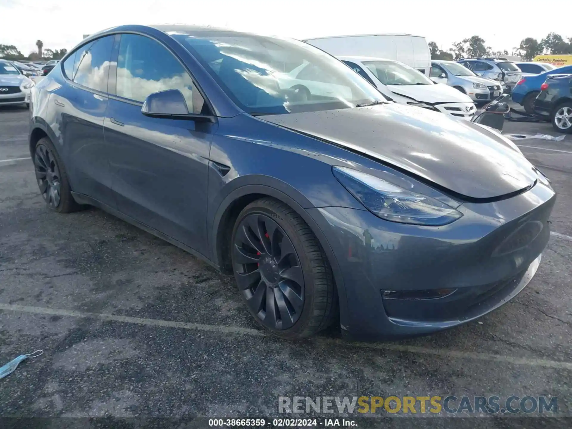 1 Photograph of a damaged car 7SAYGDEF6PF696784 TESLA MODEL Y 2023