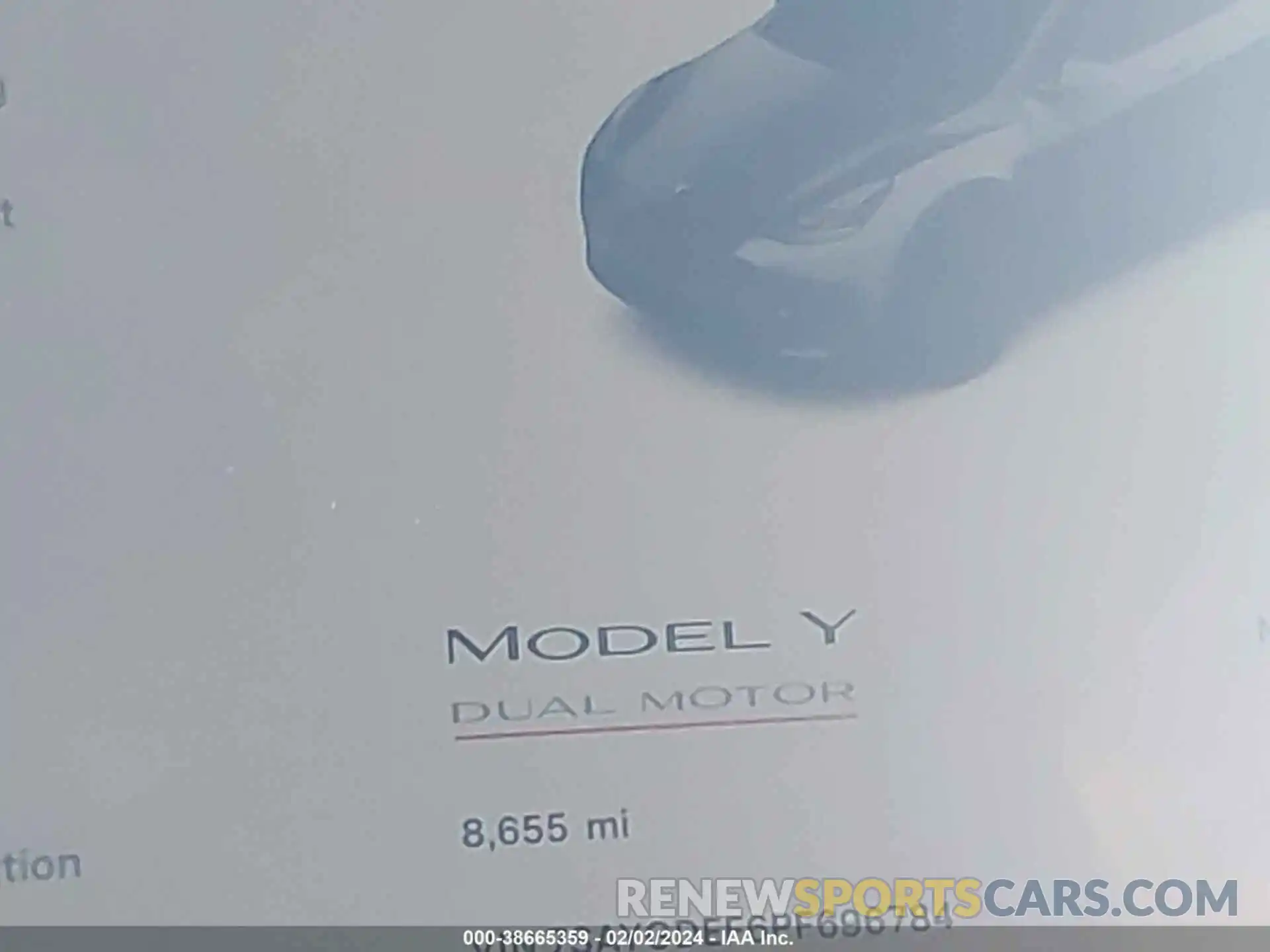 16 Photograph of a damaged car 7SAYGDEF6PF696784 TESLA MODEL Y 2023