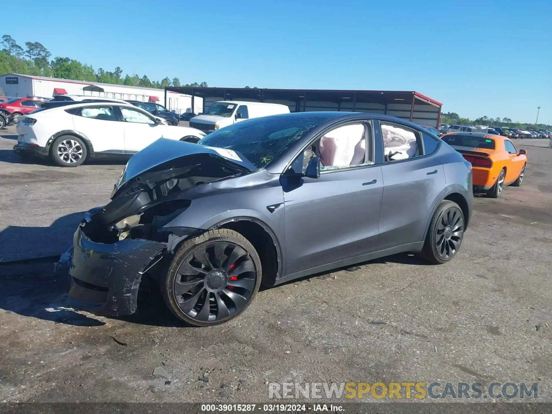 2 Photograph of a damaged car 7SAYGDEF6PF789949 TESLA MODEL Y 2023