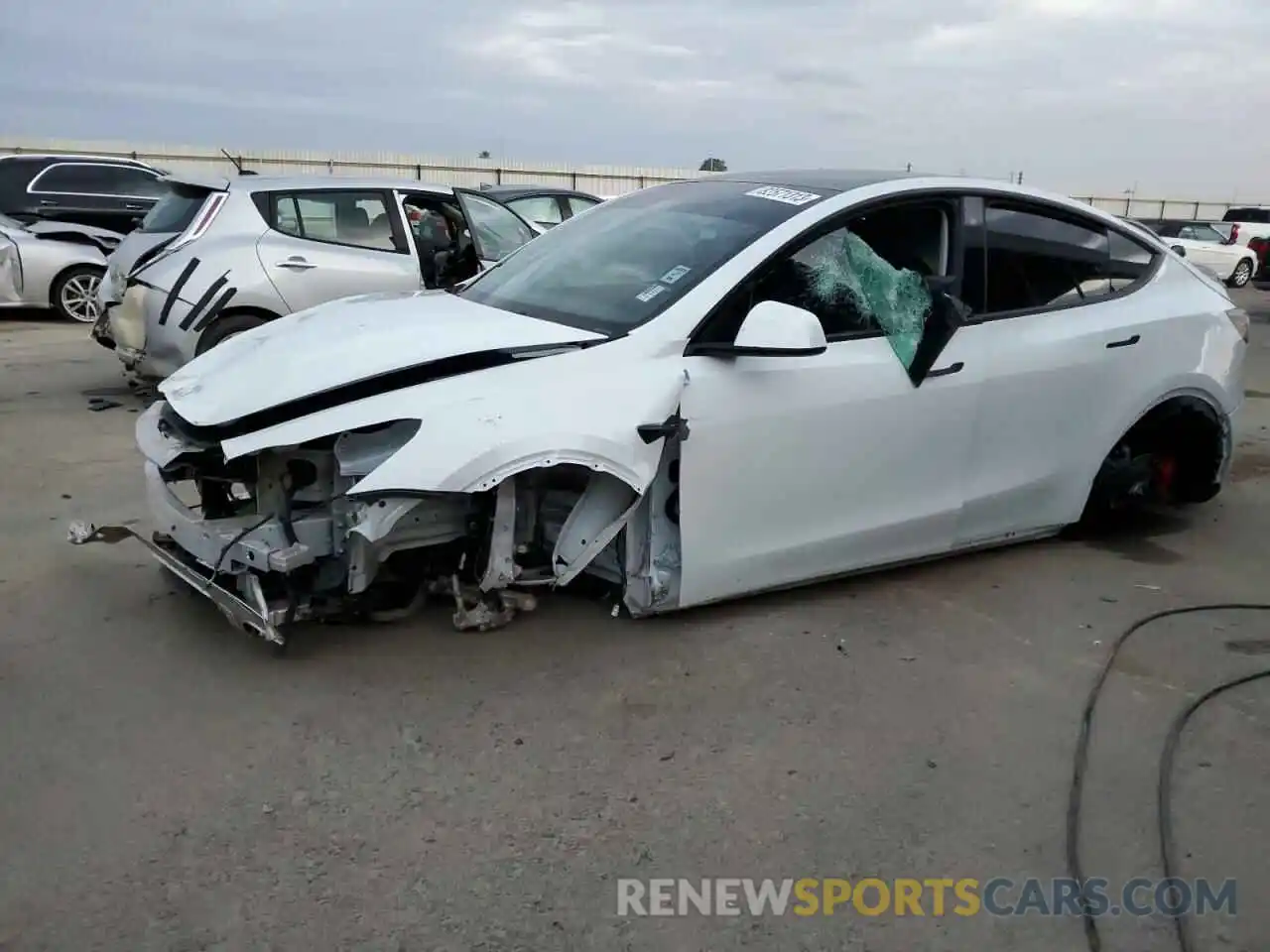 1 Photograph of a damaged car 7SAYGDEF7PF607062 TESLA MODEL Y 2023