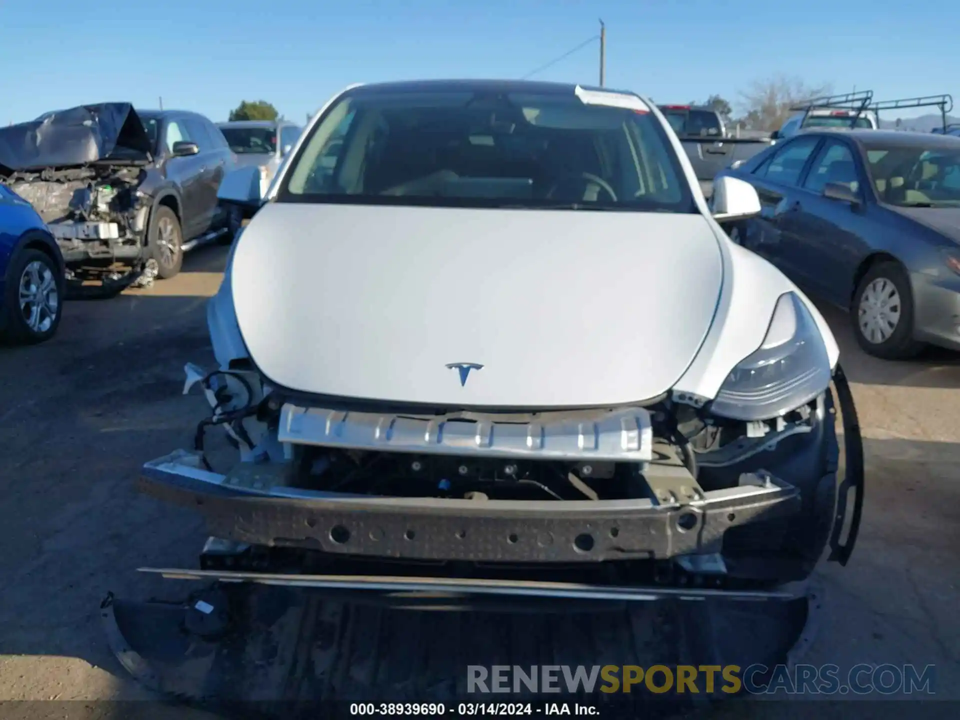 12 Photograph of a damaged car 7SAYGDEF7PF695160 TESLA MODEL Y 2023