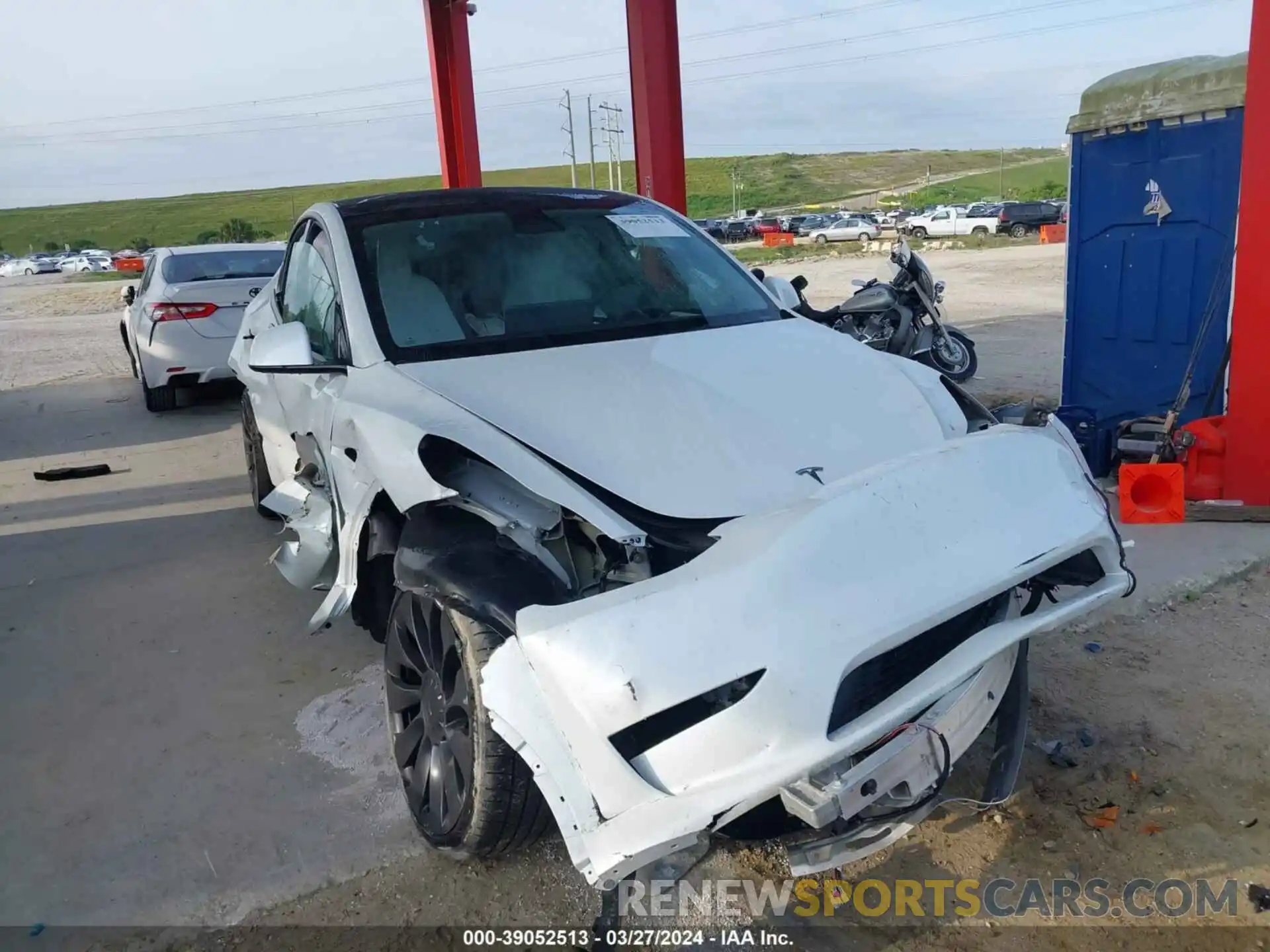 1 Photograph of a damaged car 7SAYGDEF8PF751493 TESLA MODEL Y 2023