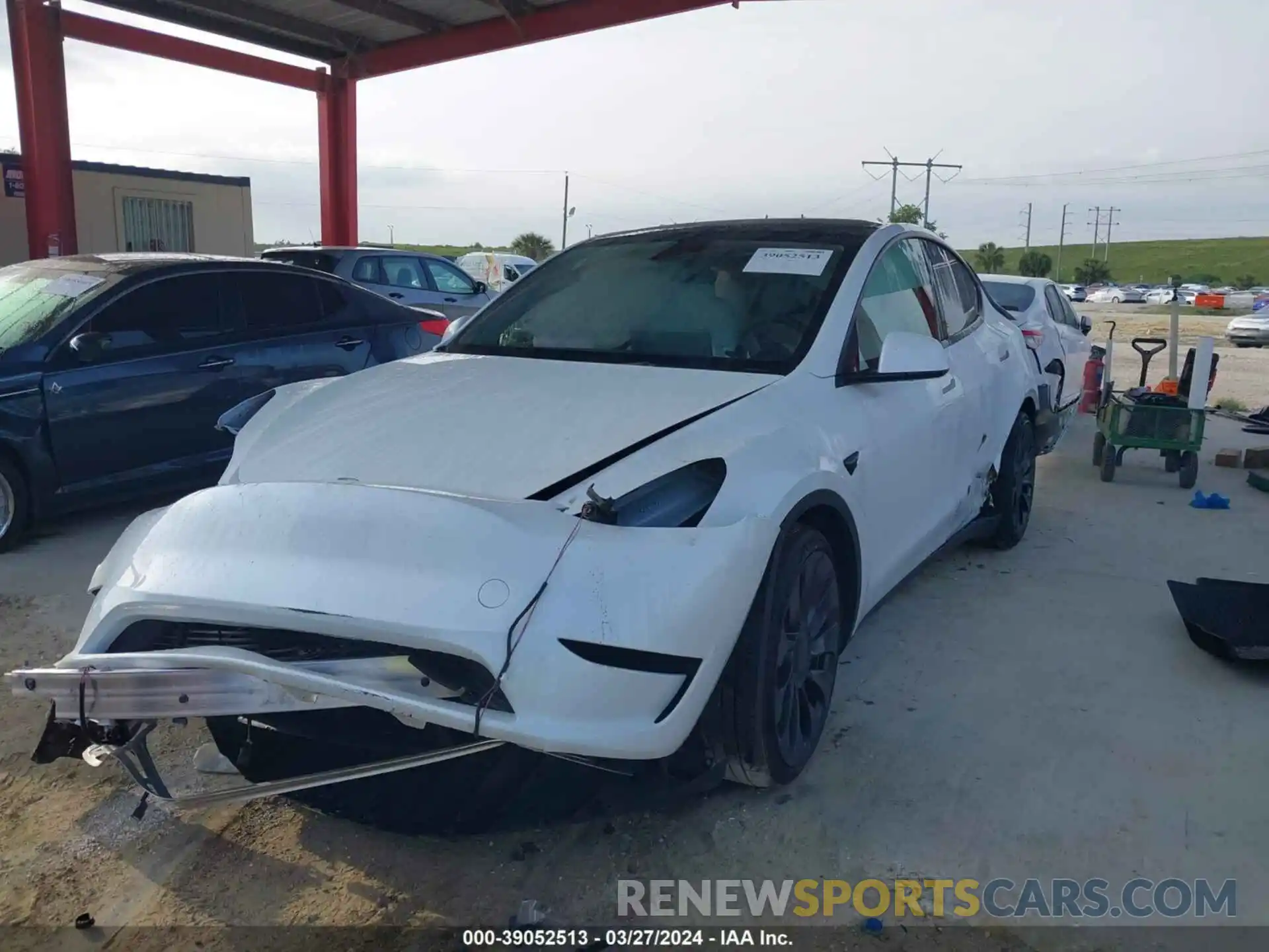 2 Photograph of a damaged car 7SAYGDEF8PF751493 TESLA MODEL Y 2023