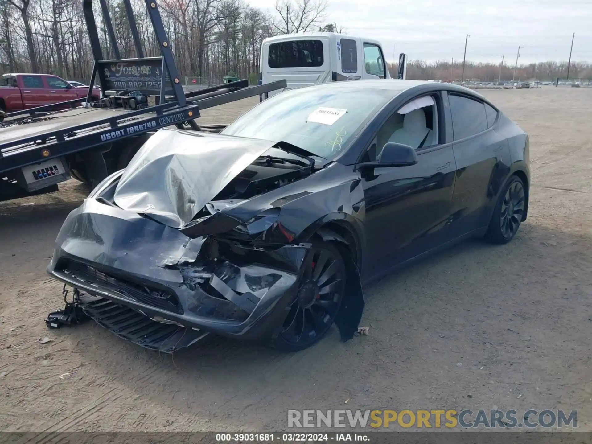 2 Photograph of a damaged car 7SAYGDEF8PF797454 TESLA MODEL Y 2023