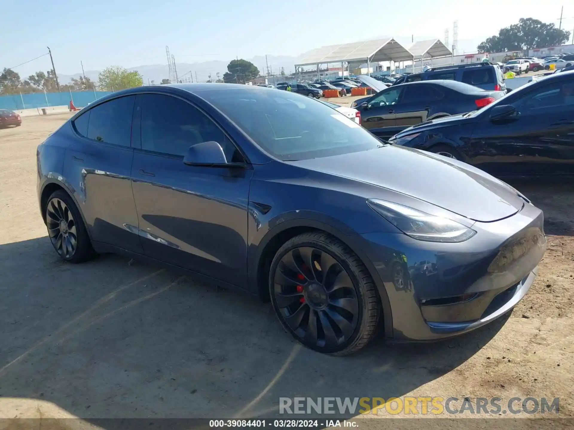 1 Photograph of a damaged car 7SAYGDEF8PF825429 TESLA MODEL Y 2023