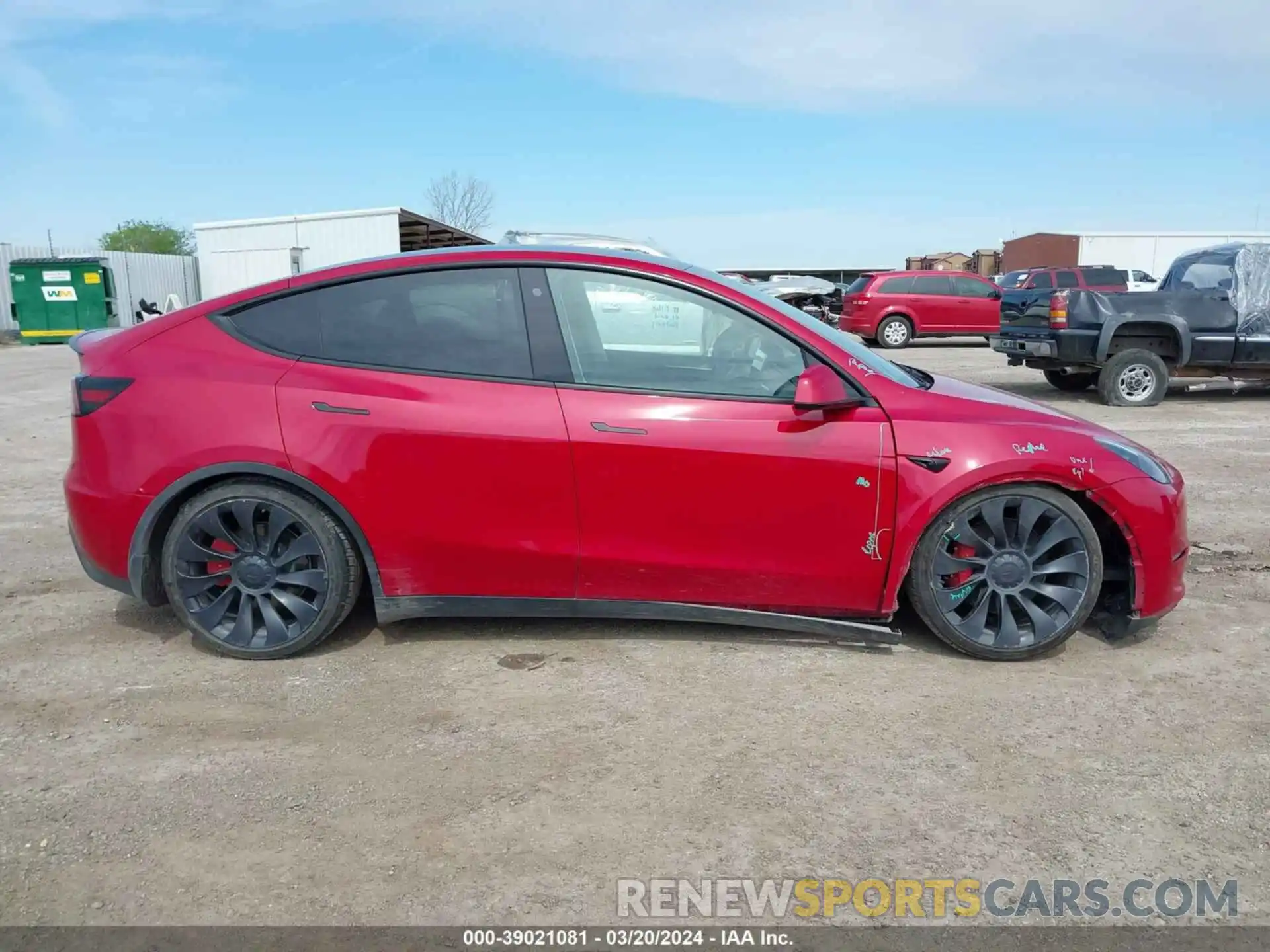 12 Photograph of a damaged car 7SAYGDEF9PF708393 TESLA MODEL Y 2023