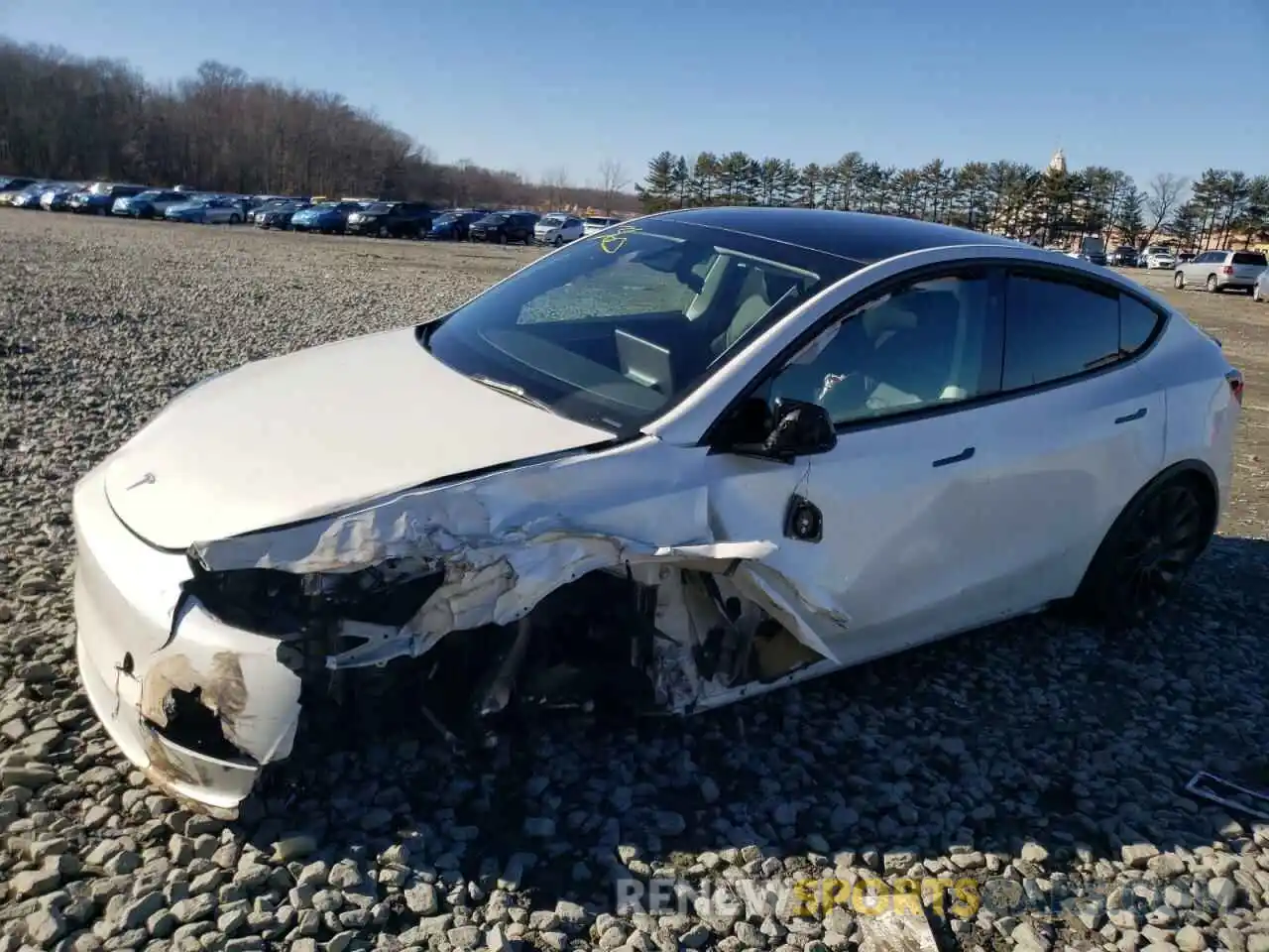 1 Photograph of a damaged car 7SAYGDEF9PF800328 TESLA MODEL Y 2023