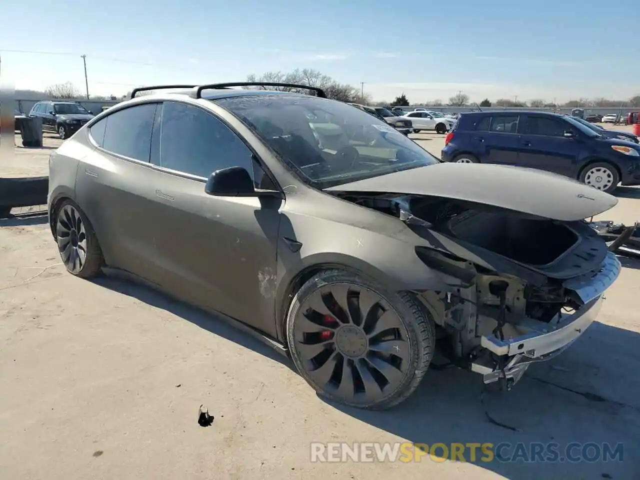 4 Фотография поврежденного автомобиля 7SAYGDEFXPF864779 TESLA MODEL Y 2023