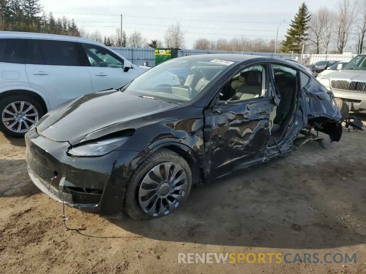 1 Photograph of a damaged car LRWYGDEE0PC137097 TESLA MODEL Y 2023