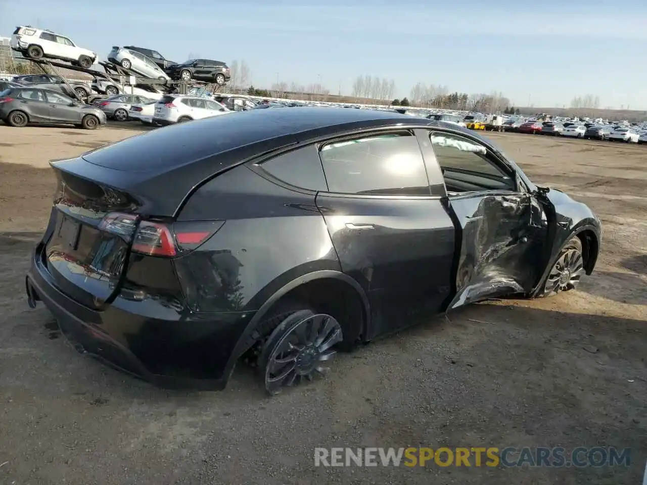 3 Photograph of a damaged car LRWYGDEE0PC137097 TESLA MODEL Y 2023