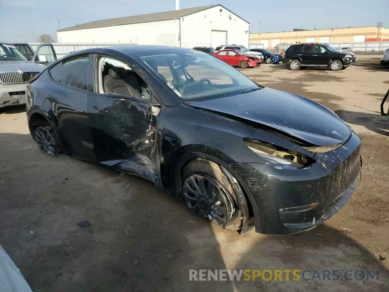 4 Фотография поврежденного автомобиля LRWYGDEE0PC137097 TESLA MODEL Y 2023