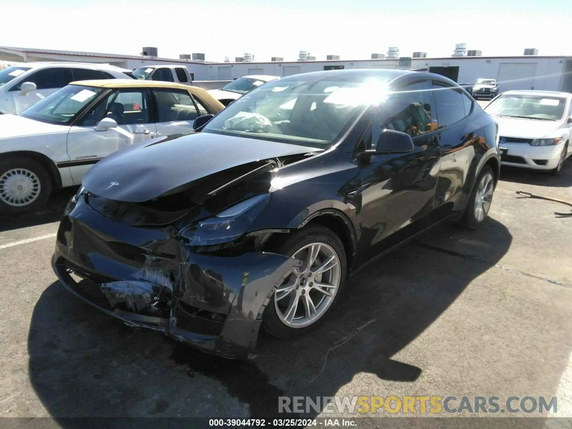 2 Photograph of a damaged car 7SAYGAEE1RF987153 TESLA MODEL Y 2024