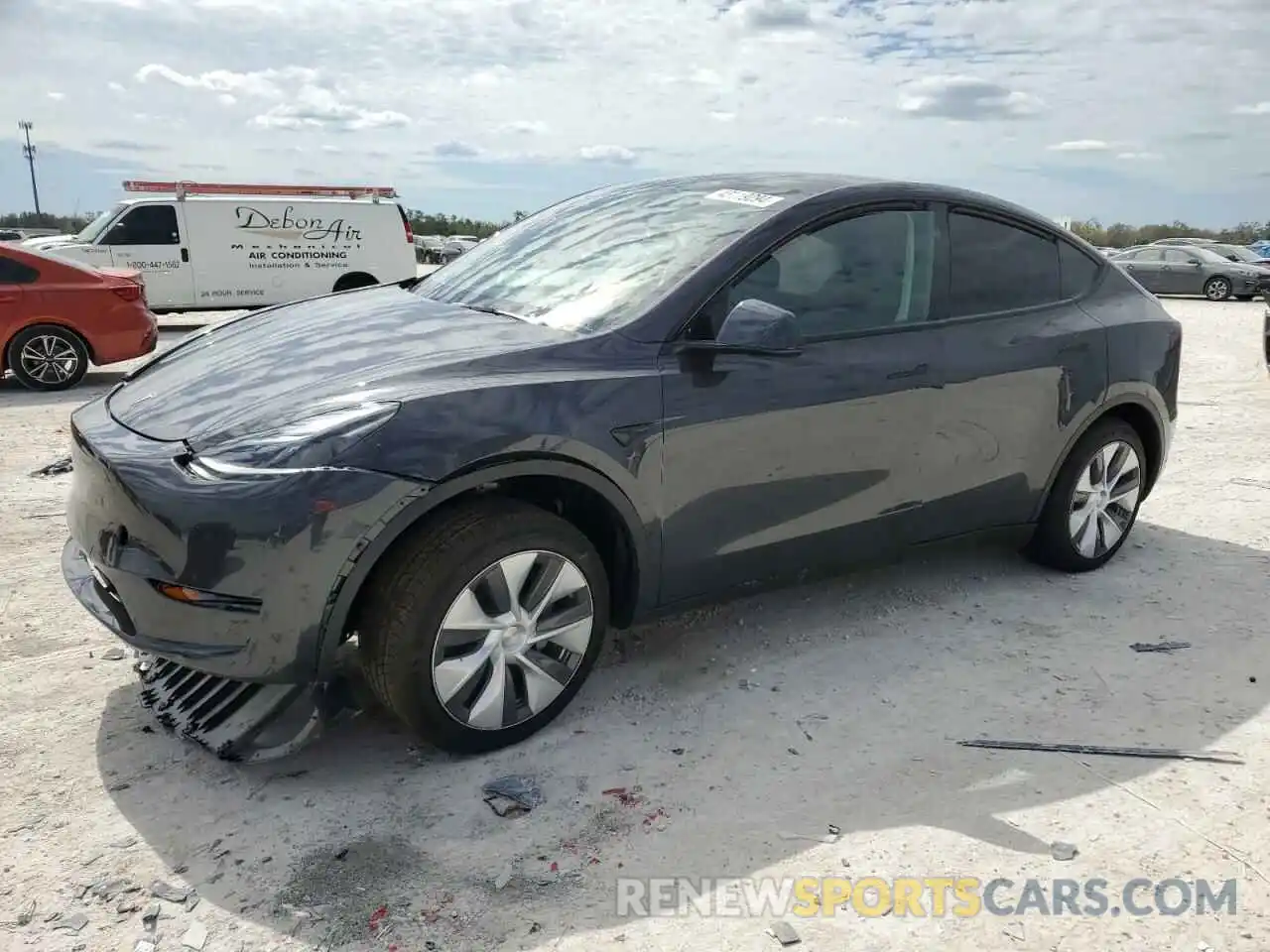 1 Photograph of a damaged car 7SAYGDEE3RF991352 TESLA MODEL Y 2024