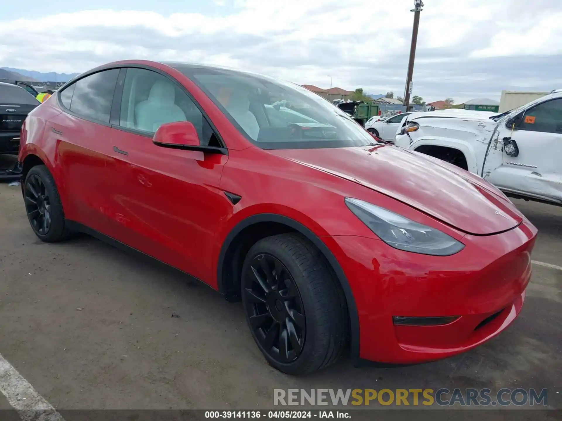 1 Photograph of a damaged car 7SAYGDEE4RA214837 TESLA MODEL Y 2024