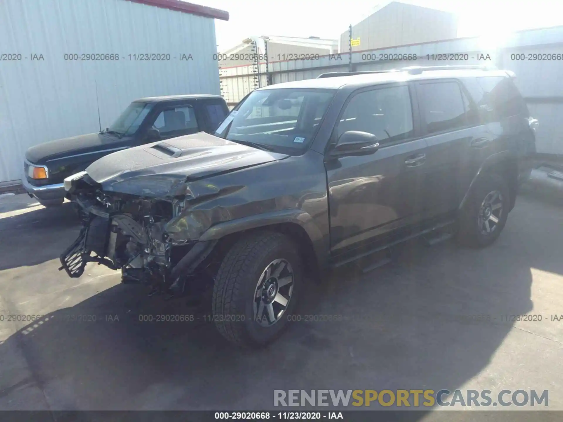 2 Photograph of a damaged car JTERU5JR7M5845521 TOYOTA 4 RUNNER 2021