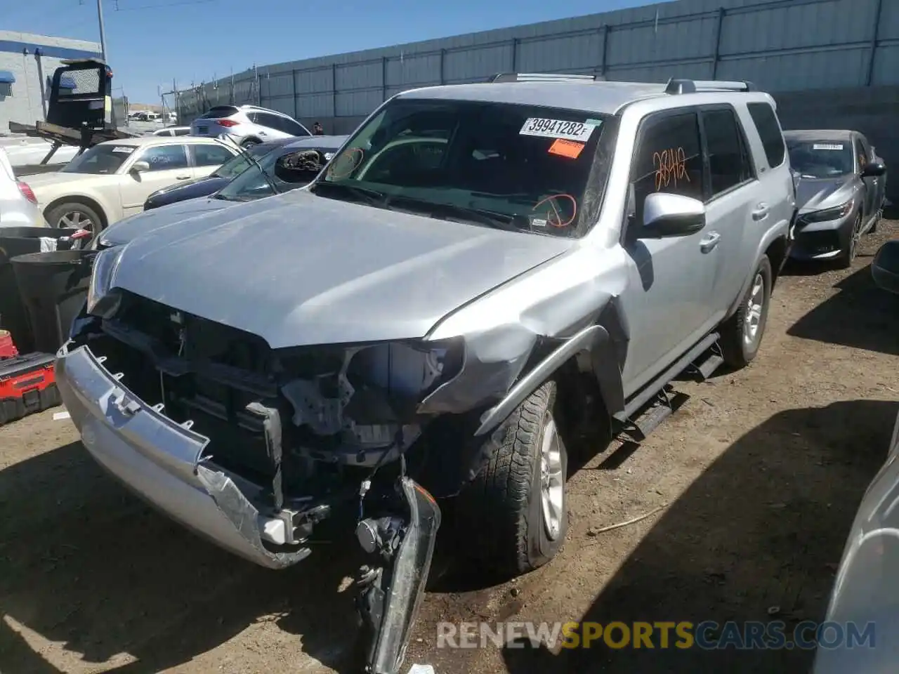 2 Photograph of a damaged car JTEBU5JR0K5612370 TOYOTA 4RUNNER 2019