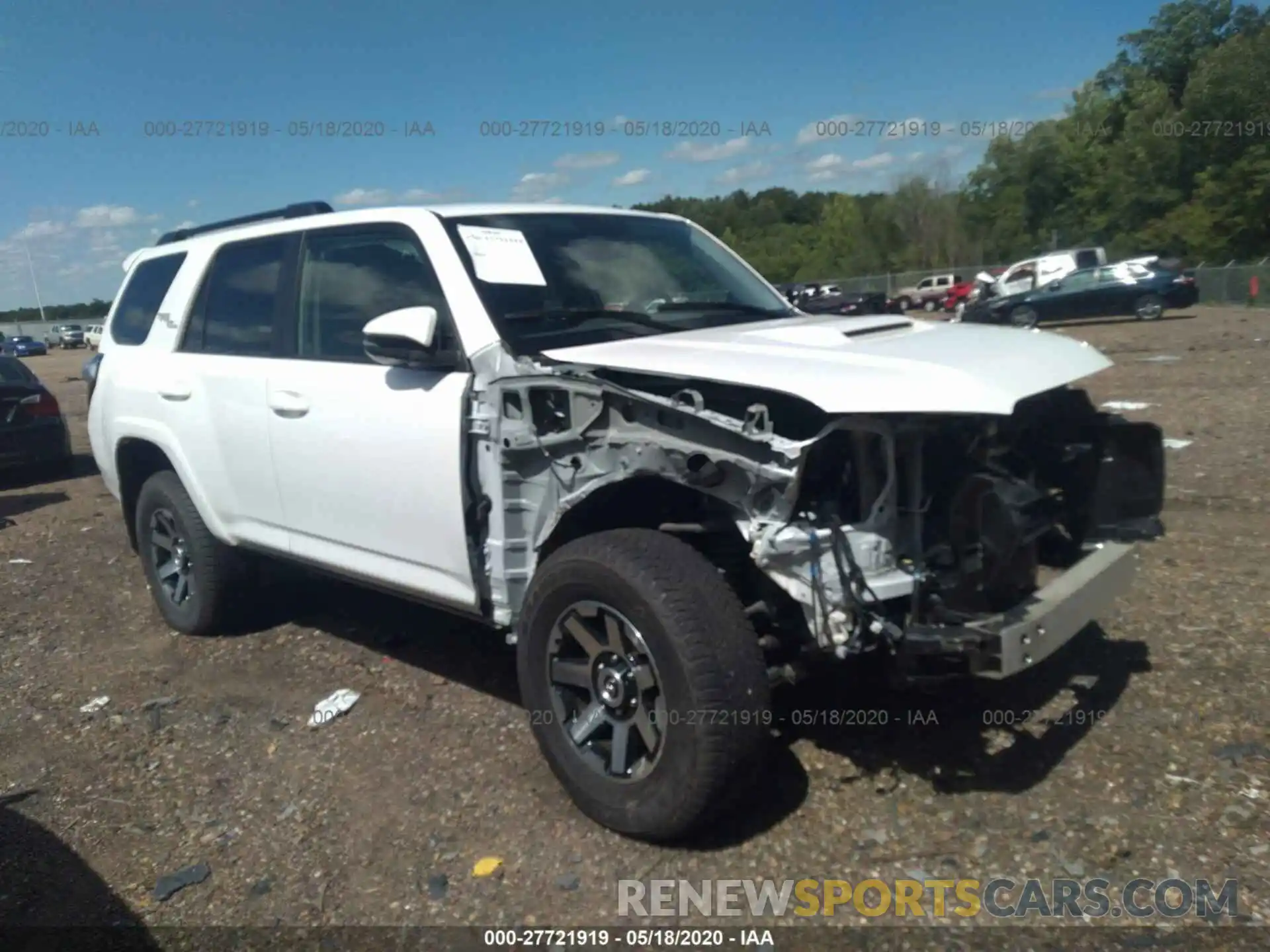 1 Photograph of a damaged car JTEBU5JR0K5619044 TOYOTA 4RUNNER 2019