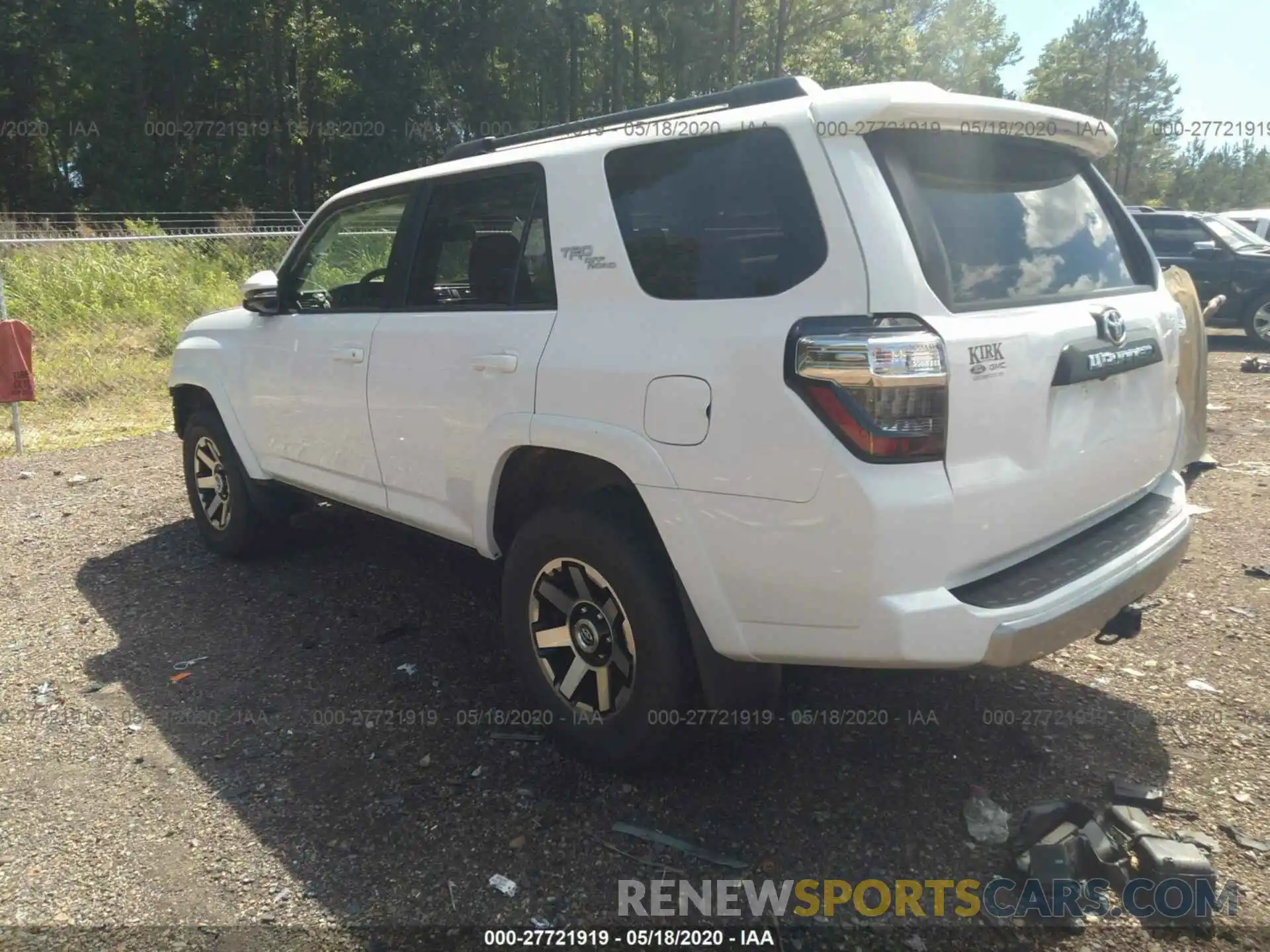 3 Фотография поврежденного автомобиля JTEBU5JR0K5619044 TOYOTA 4RUNNER 2019