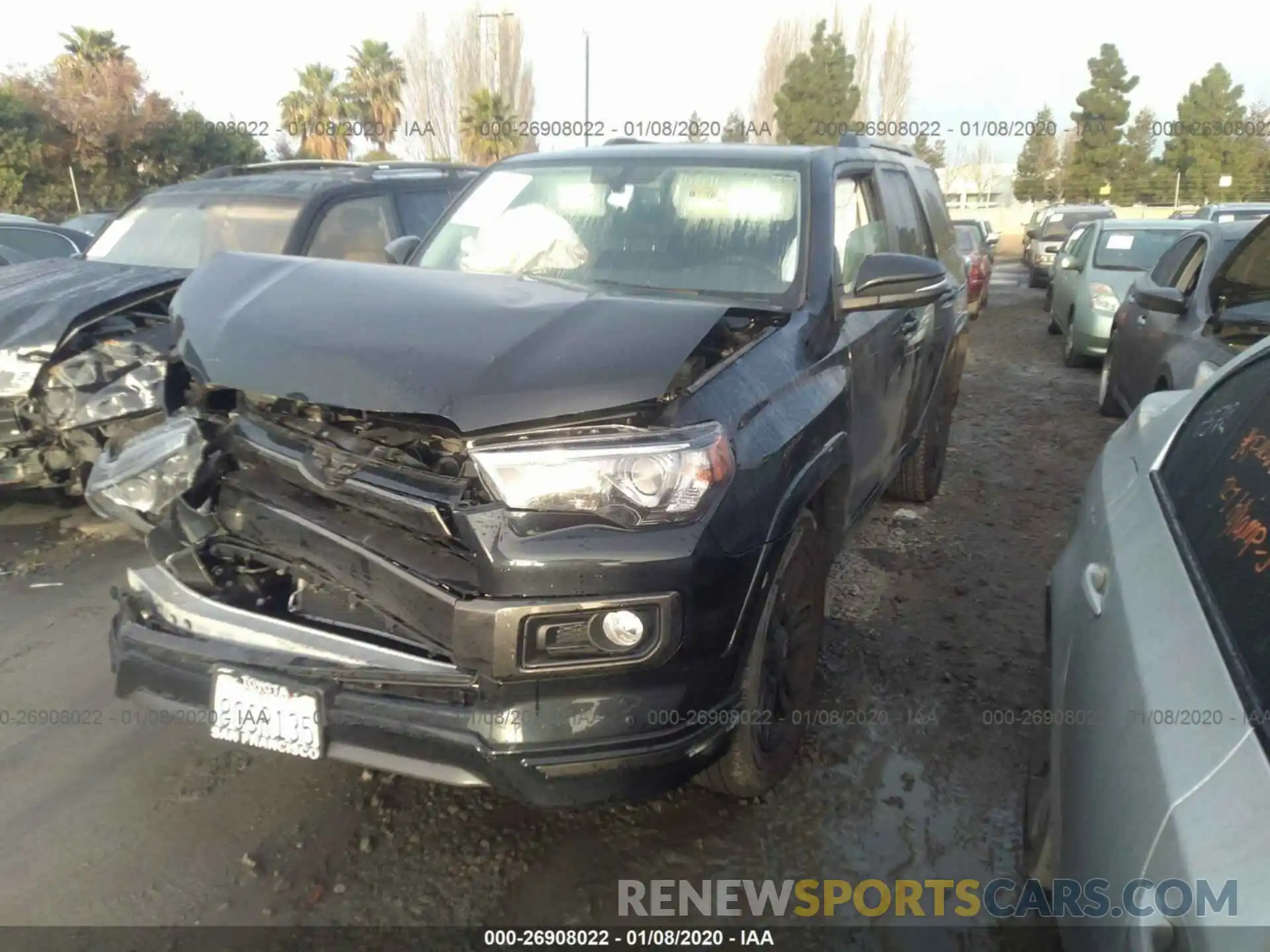 2 Photograph of a damaged car JTEBU5JR0K5620999 TOYOTA 4RUNNER 2019