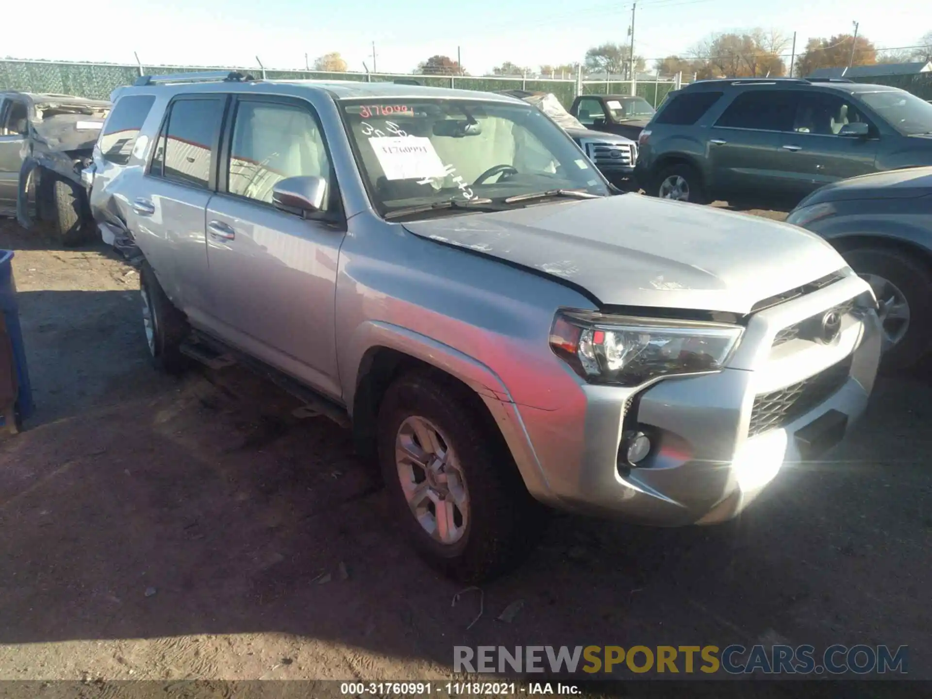 1 Photograph of a damaged car JTEBU5JR0K5626494 TOYOTA 4RUNNER 2019