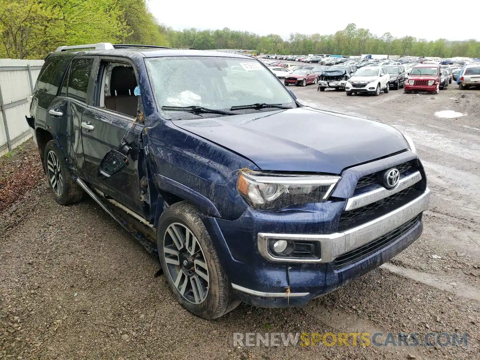 1 Photograph of a damaged car JTEBU5JR0K5626916 TOYOTA 4RUNNER 2019