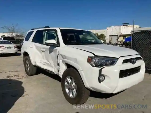 1 Photograph of a damaged car JTEBU5JR0K5637365 TOYOTA 4RUNNER 2019