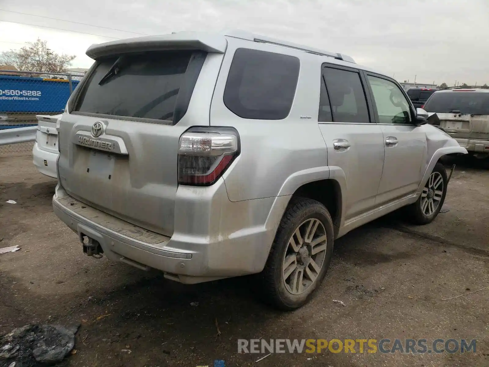 4 Фотография поврежденного автомобиля JTEBU5JR0K5644610 TOYOTA 4RUNNER 2019