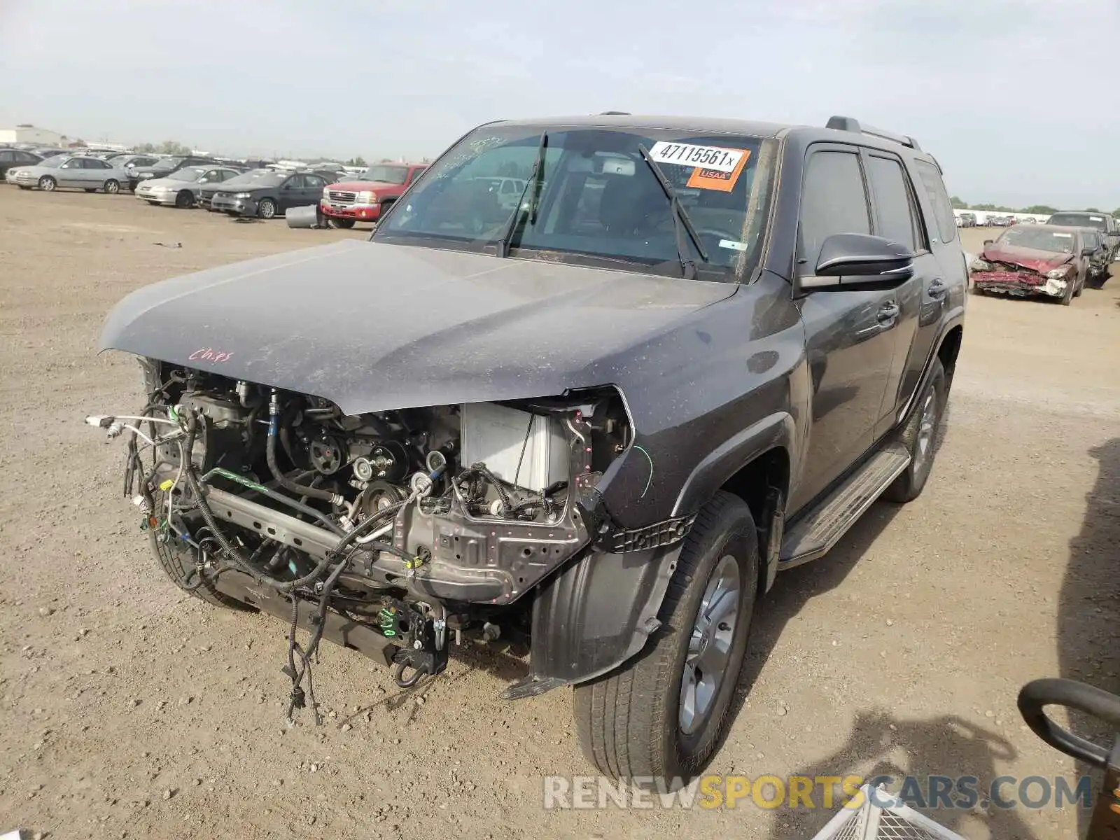 2 Photograph of a damaged car JTEBU5JR0K5645238 TOYOTA 4RUNNER 2019