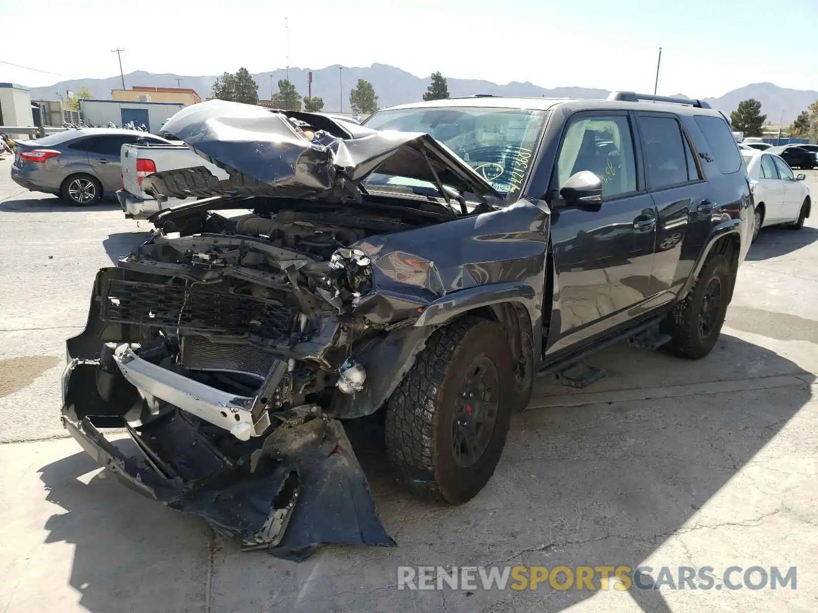 2 Photograph of a damaged car JTEBU5JR0K5646678 TOYOTA 4RUNNER 2019