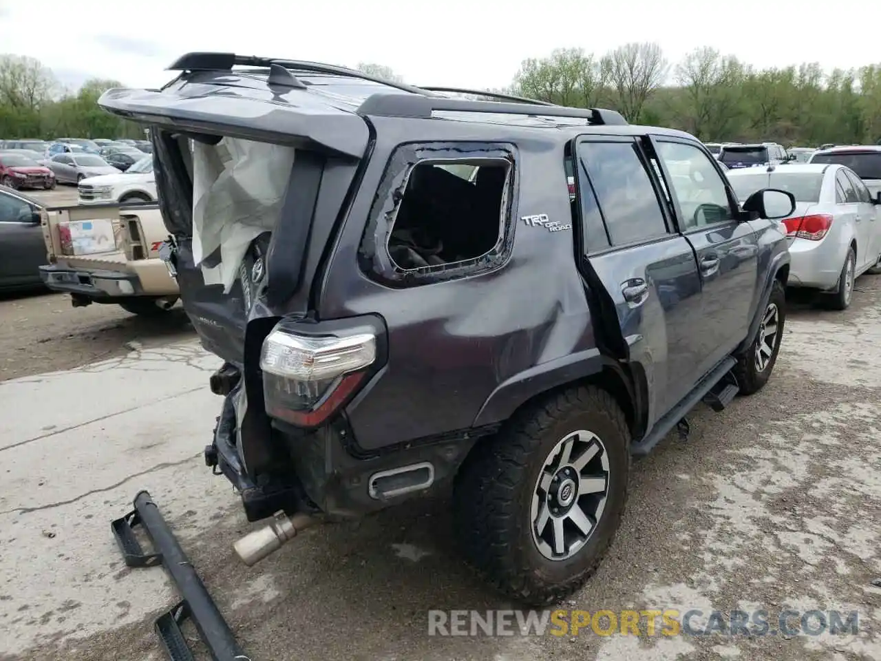 4 Фотография поврежденного автомобиля JTEBU5JR0K5650181 TOYOTA 4RUNNER 2019