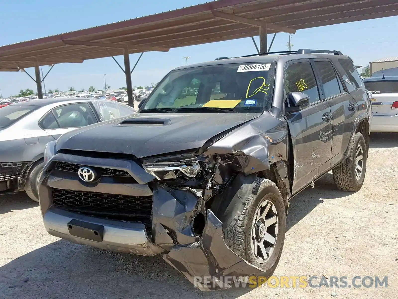 2 Photograph of a damaged car JTEBU5JR0K5651167 TOYOTA 4RUNNER 2019