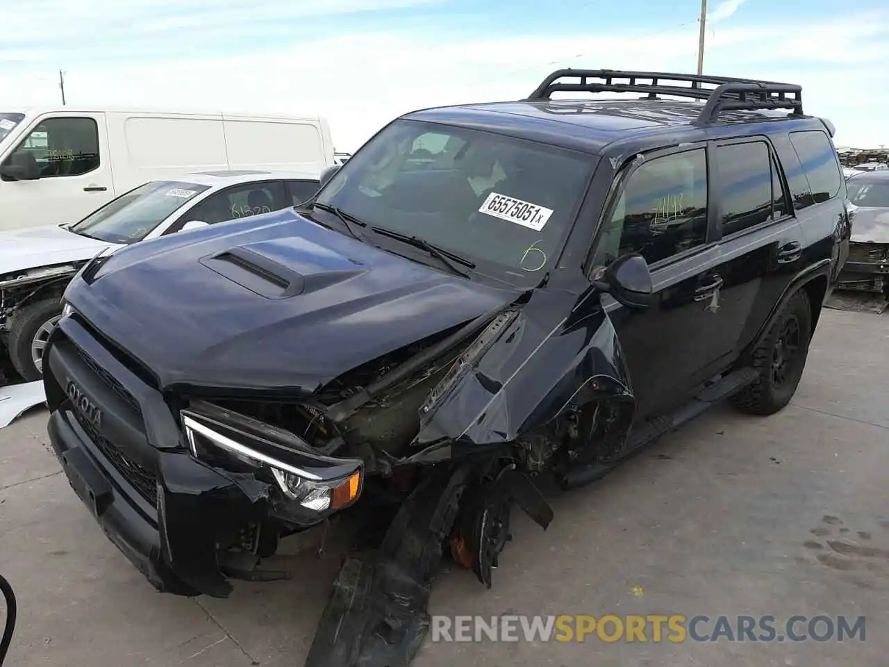 2 Photograph of a damaged car JTEBU5JR0K5653663 TOYOTA 4RUNNER 2019