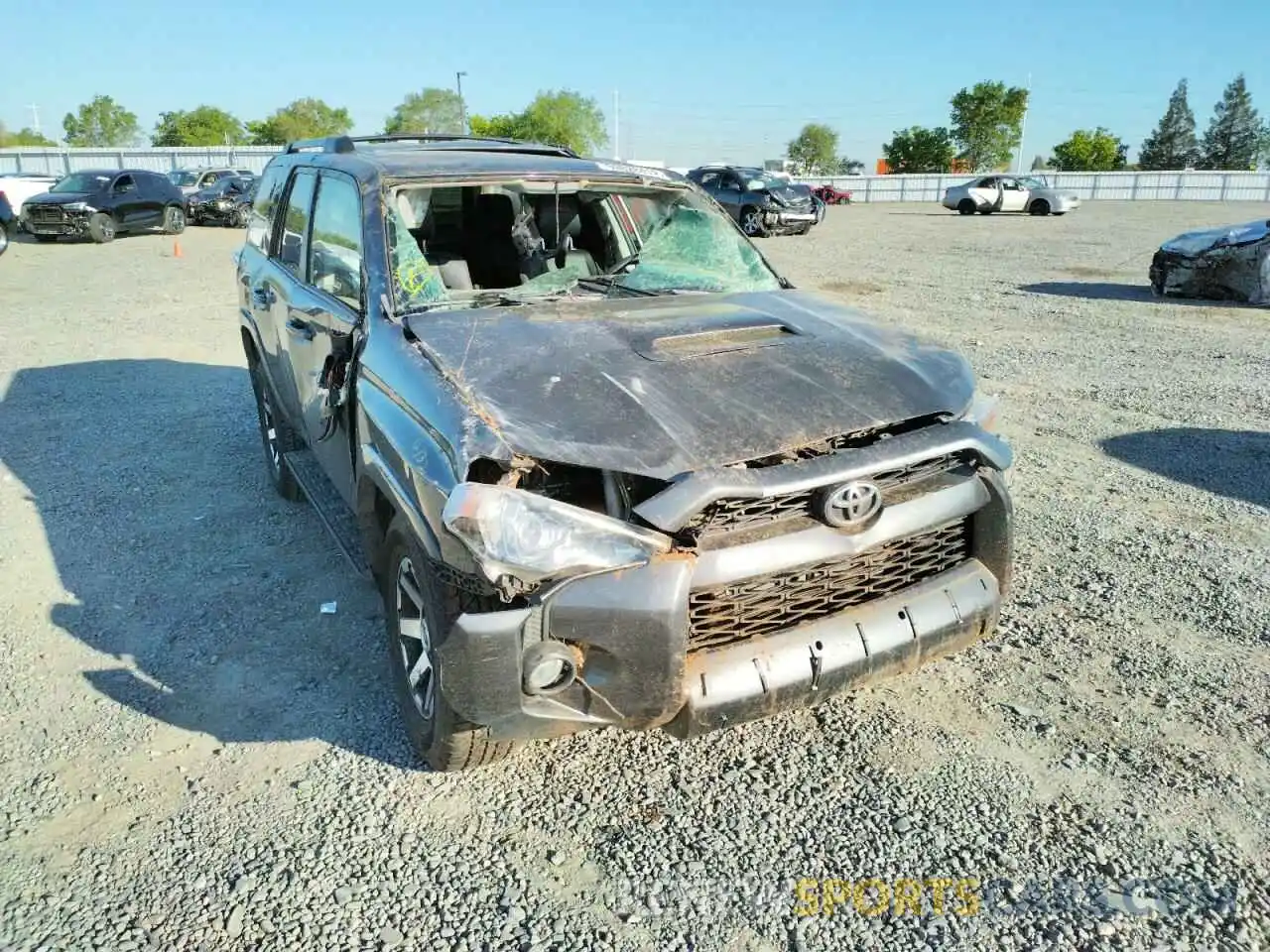 1 Photograph of a damaged car JTEBU5JR0K5654098 TOYOTA 4RUNNER 2019