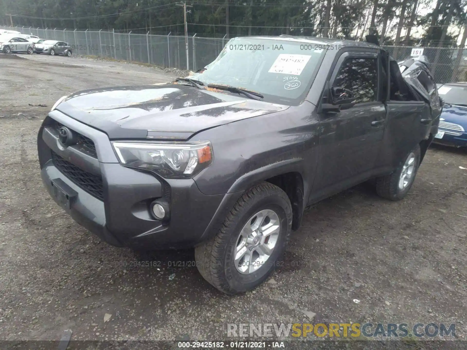 2 Фотография поврежденного автомобиля JTEBU5JR0K5654876 TOYOTA 4RUNNER 2019