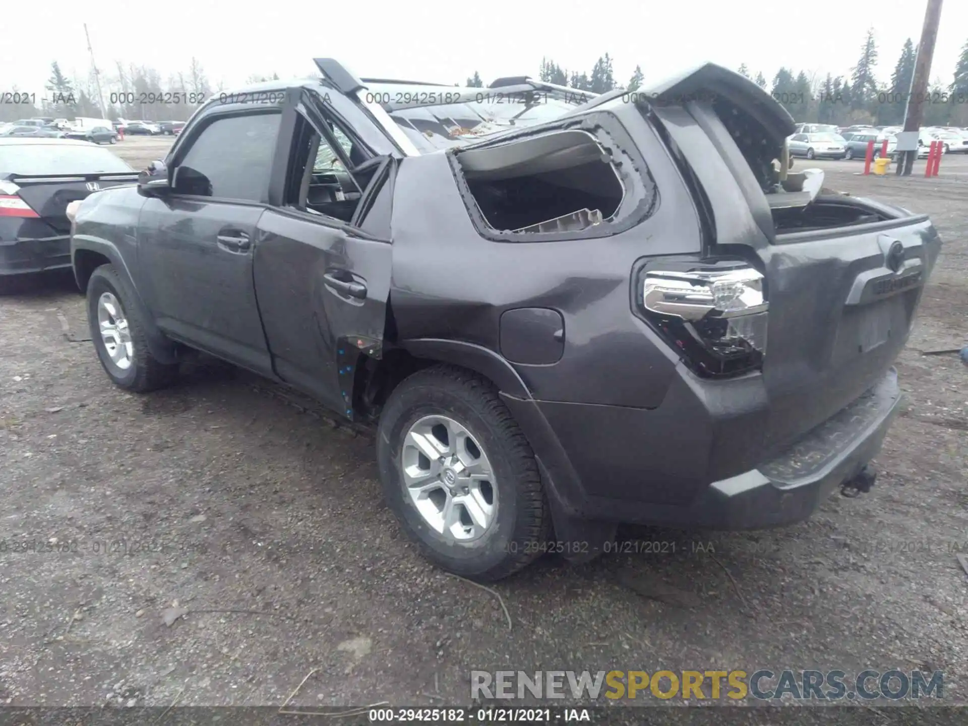 3 Фотография поврежденного автомобиля JTEBU5JR0K5654876 TOYOTA 4RUNNER 2019