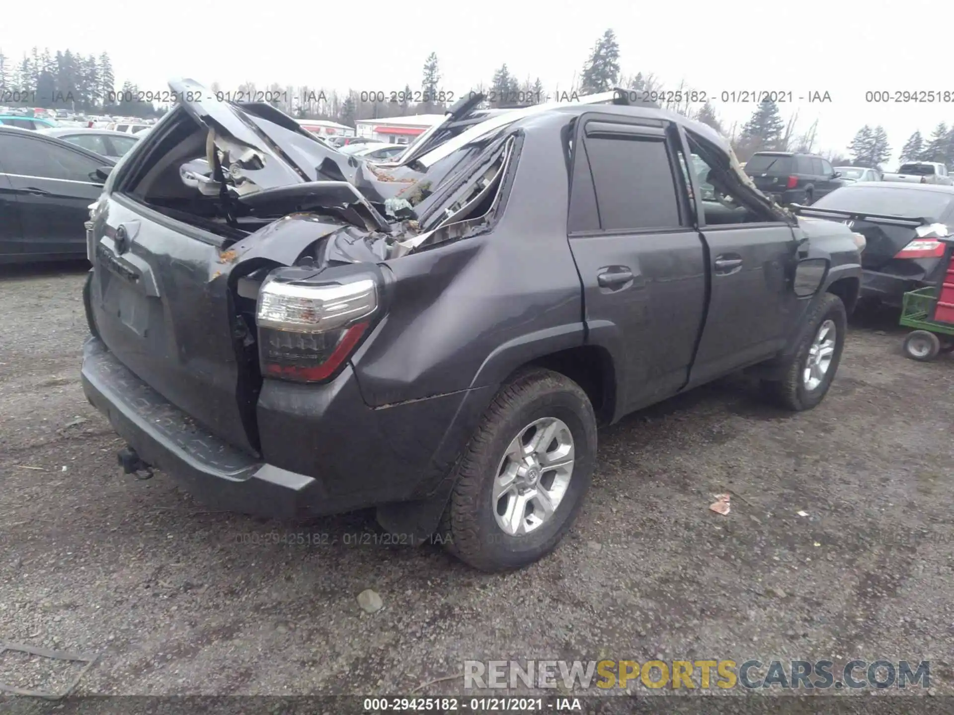 4 Фотография поврежденного автомобиля JTEBU5JR0K5654876 TOYOTA 4RUNNER 2019