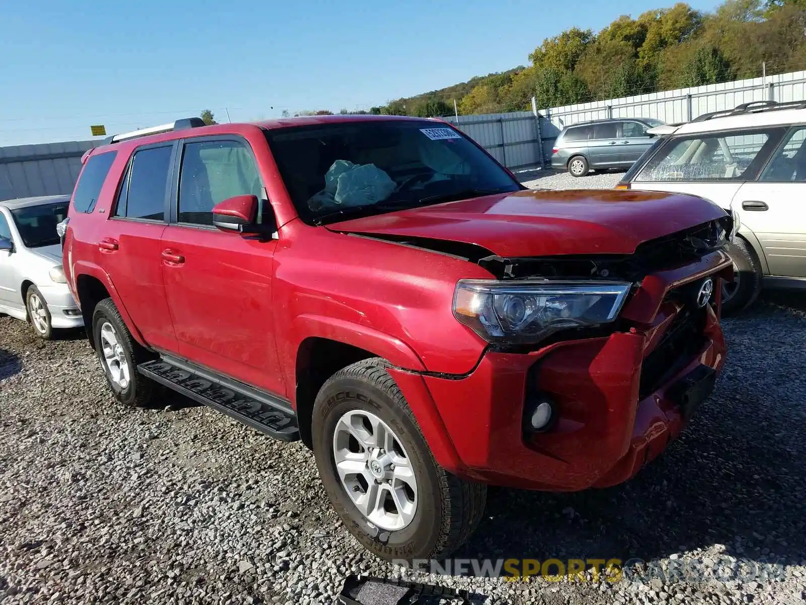 1 Photograph of a damaged car JTEBU5JR0K5661553 TOYOTA 4RUNNER 2019