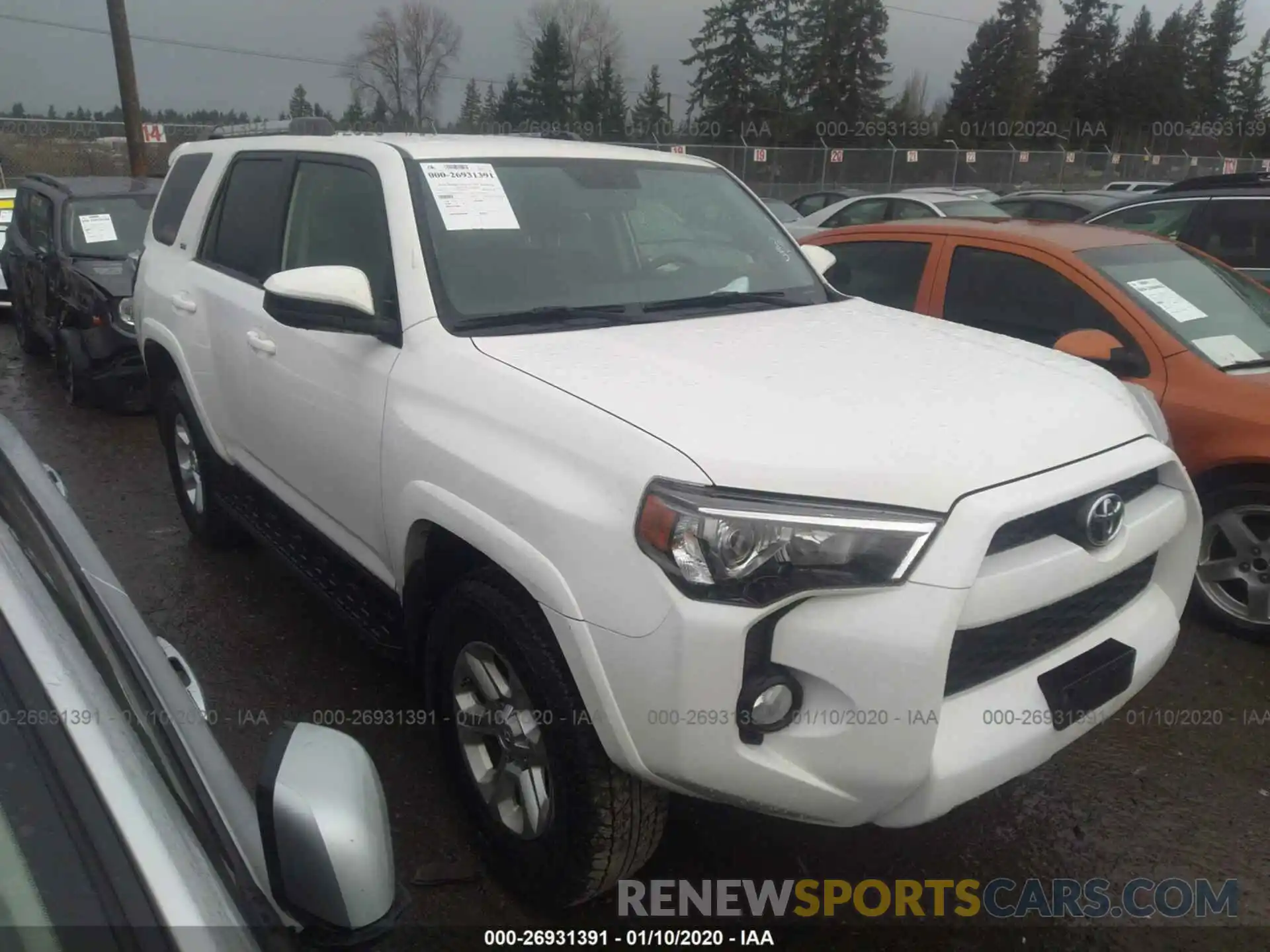 1 Photograph of a damaged car JTEBU5JR0K5670253 TOYOTA 4RUNNER 2019