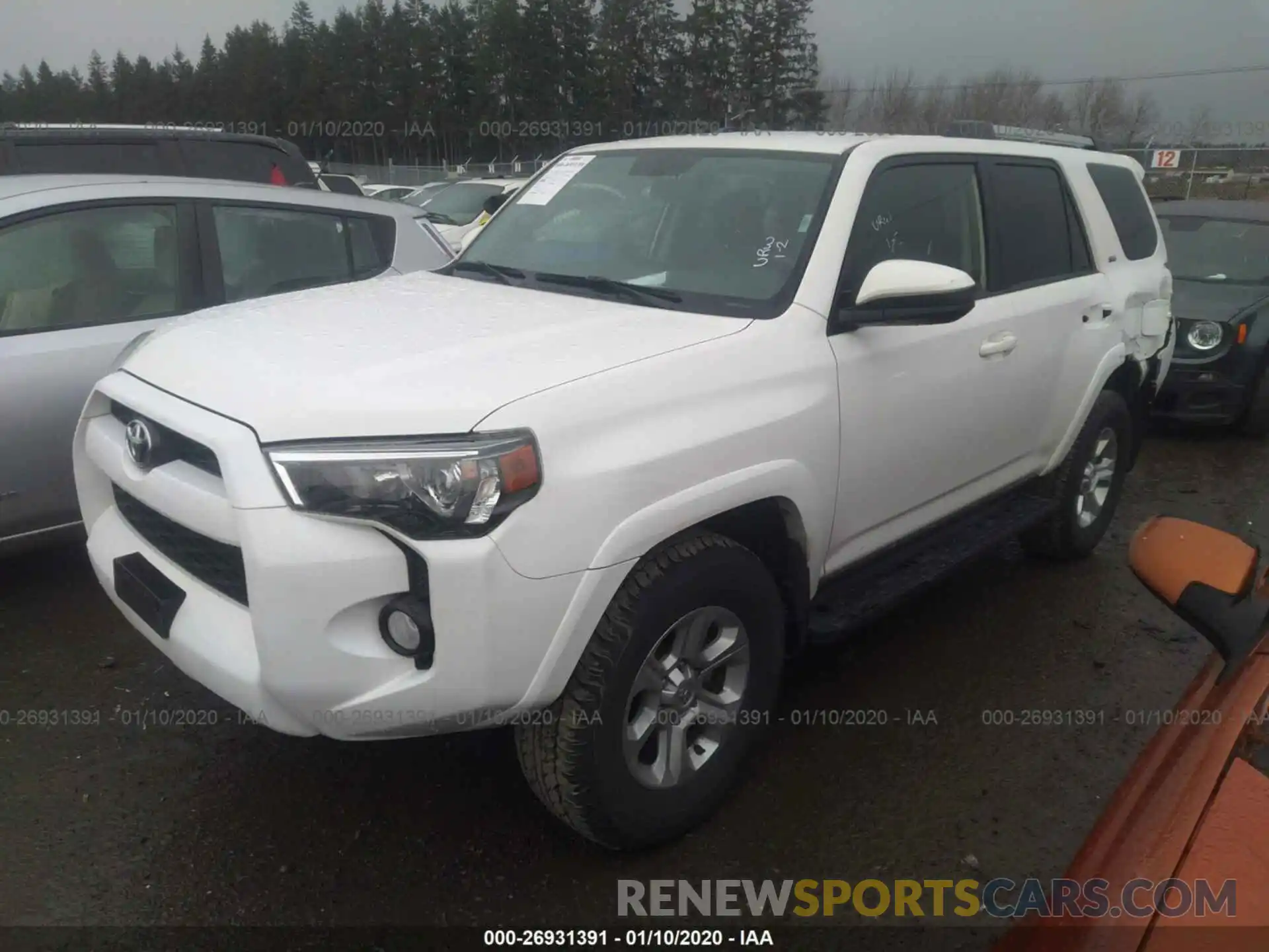 2 Photograph of a damaged car JTEBU5JR0K5670253 TOYOTA 4RUNNER 2019