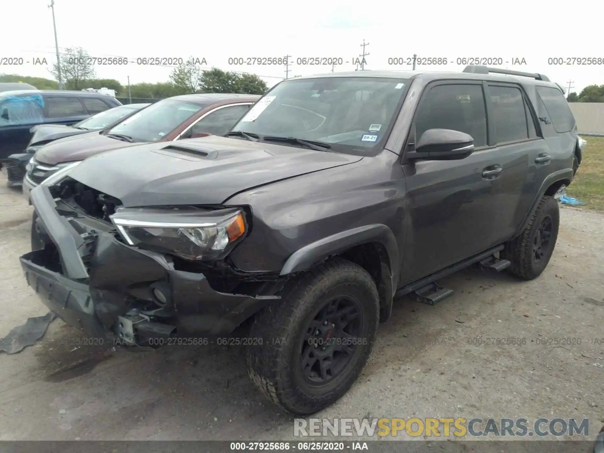 2 Photograph of a damaged car JTEBU5JR0K5671189 TOYOTA 4RUNNER 2019