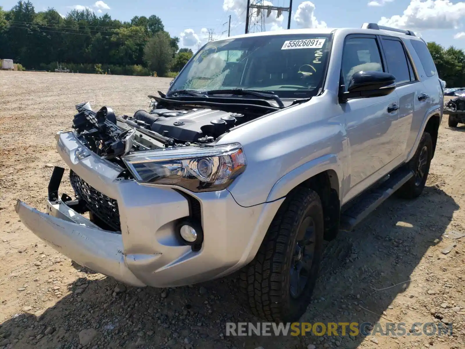 2 Photograph of a damaged car JTEBU5JR0K5672505 TOYOTA 4RUNNER 2019