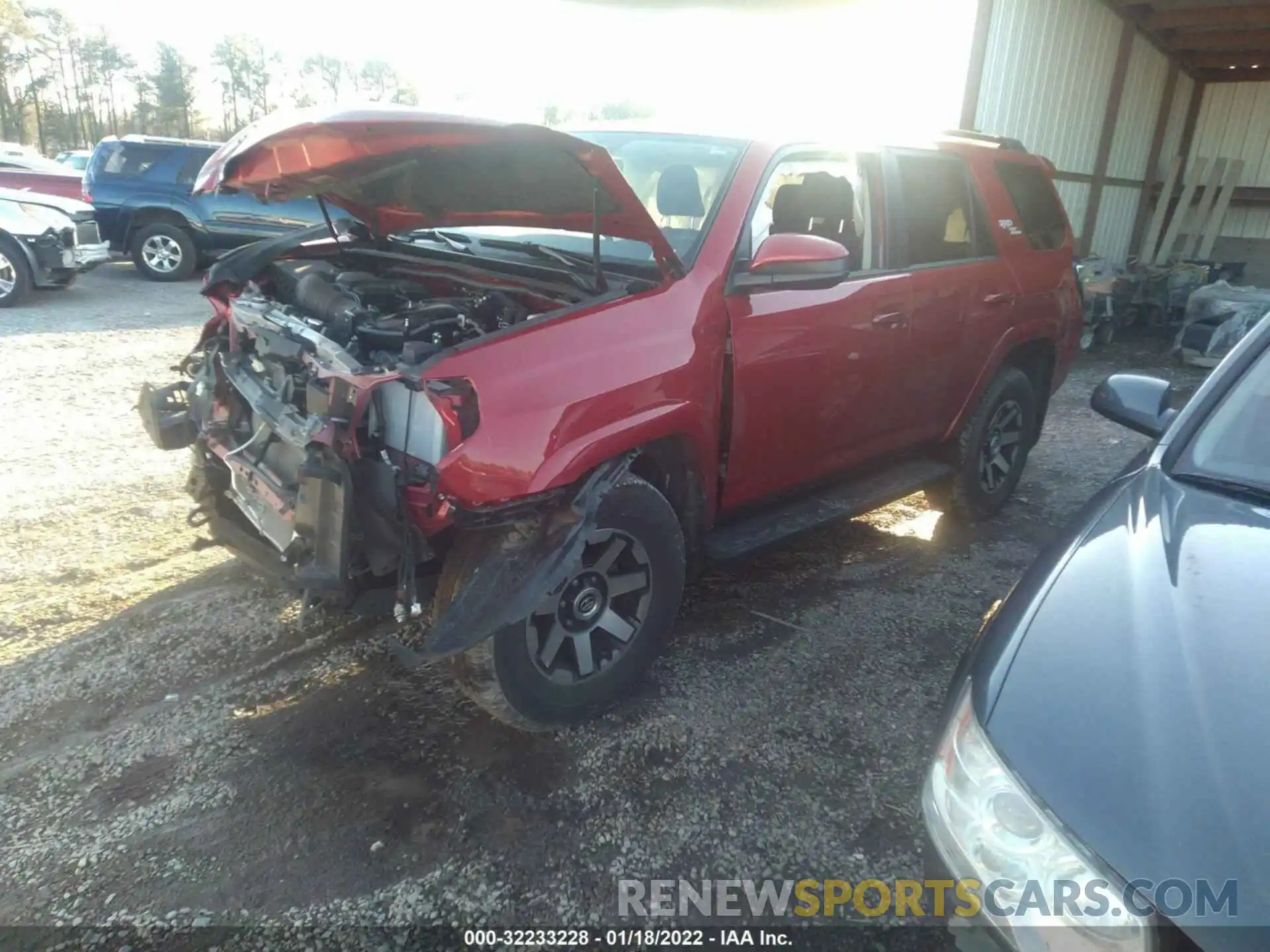 2 Photograph of a damaged car JTEBU5JR0K5674299 TOYOTA 4RUNNER 2019