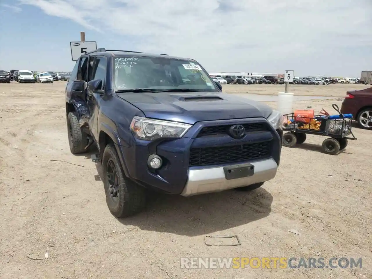 1 Photograph of a damaged car JTEBU5JR0K5680099 TOYOTA 4RUNNER 2019